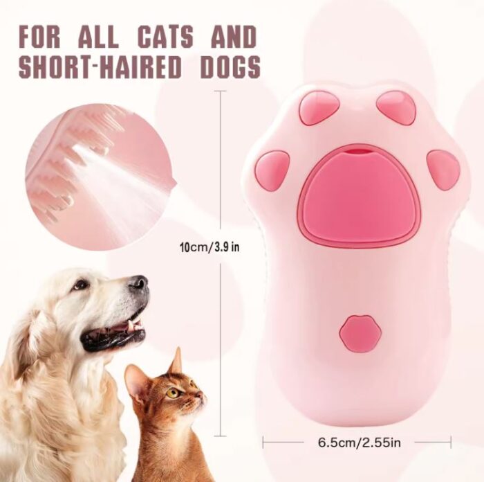 Cepillo para mascota con vapor