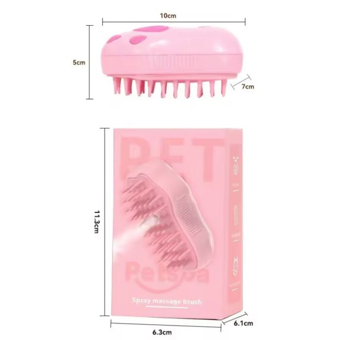 Cepillo para mascota con vapor