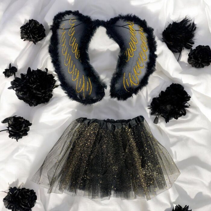 Disfraz Mascota Angel Negro OF-1487PET