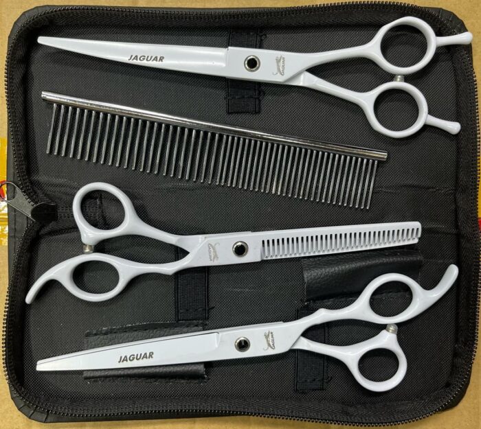 KIT TIJERAS X 3 MAS PEINE PARA MASCOTAS