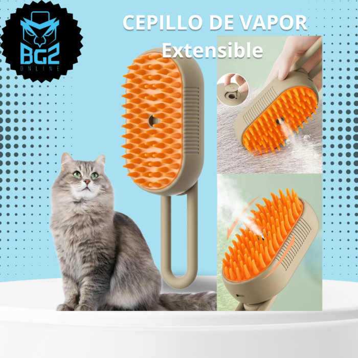 Cepillo Mascotas Vapor Extensible