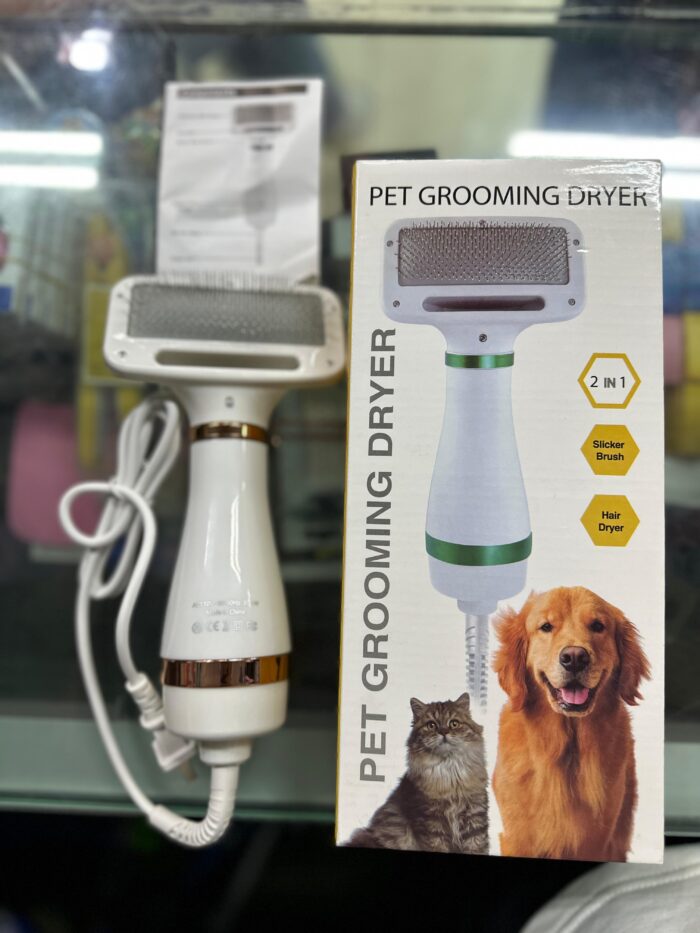 CEPILLO SECADOR 2 EN 1 PARA MASCOTAS
