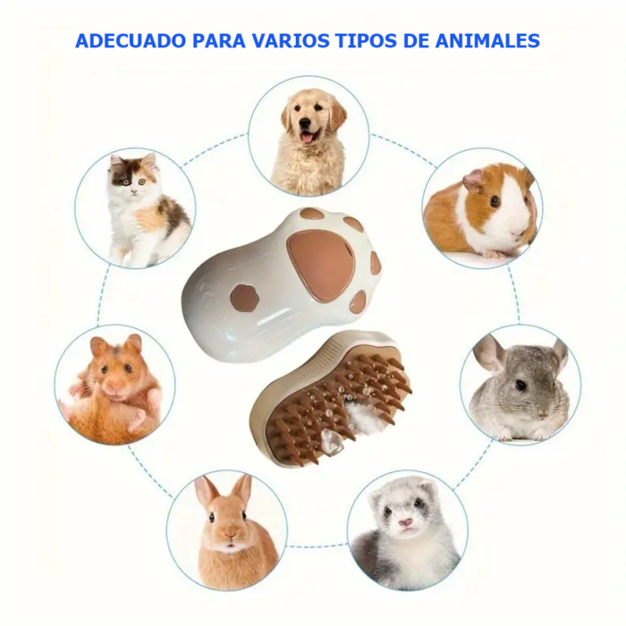 Cepillo Vaporizador Mascotas