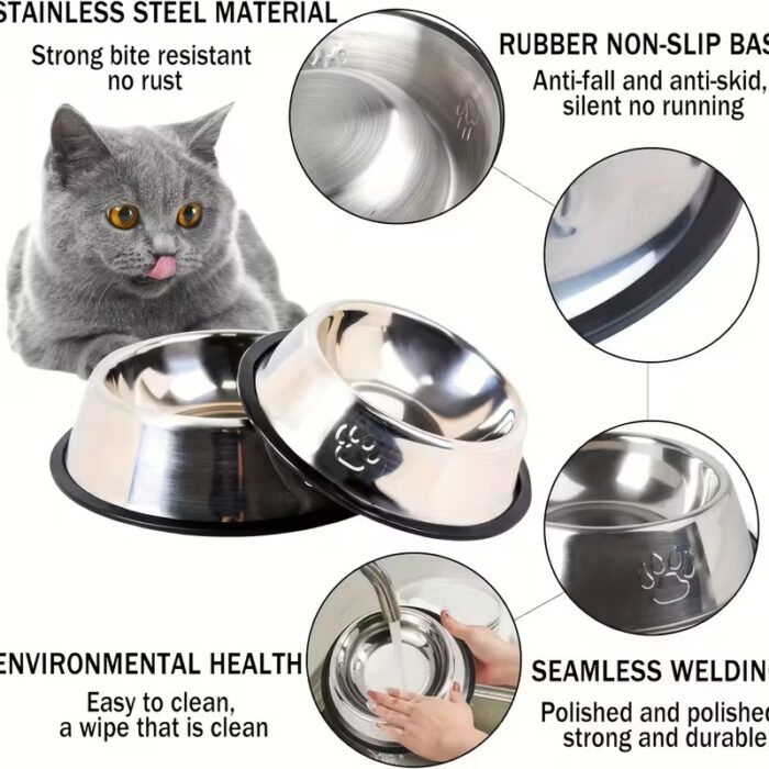 Comedero Metalico Antideslizante mascota
