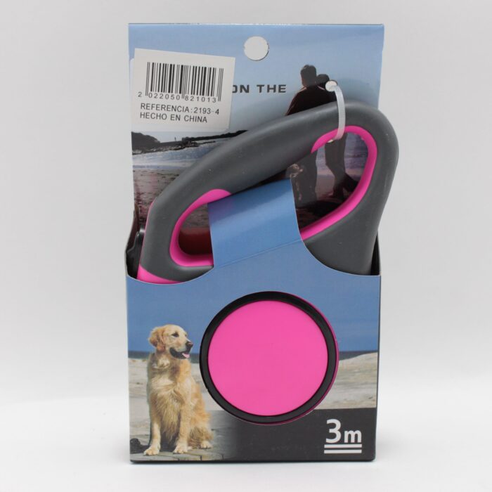 Laso para mascota retractil pet 3m