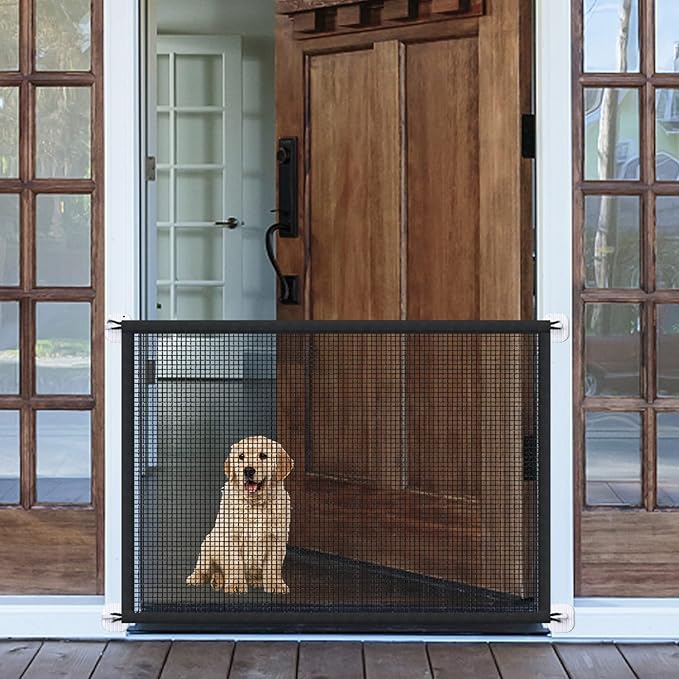 Puerta Para Mascotas Y Bebes Malla