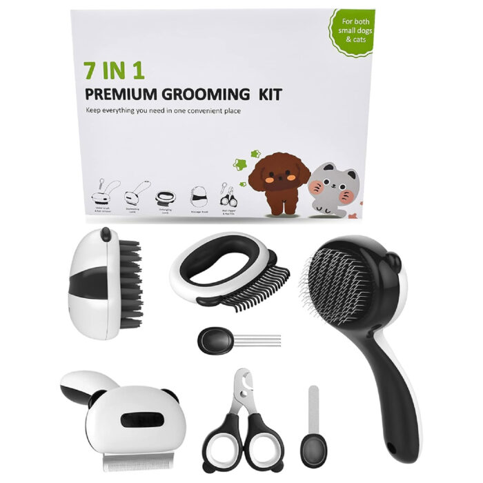 Kit De Cepillos Para Mascotas 7en1