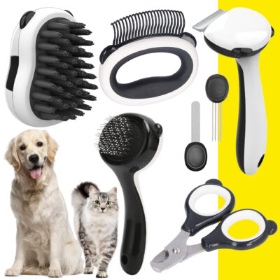Kit De Cepillos Para Mascotas 7en1