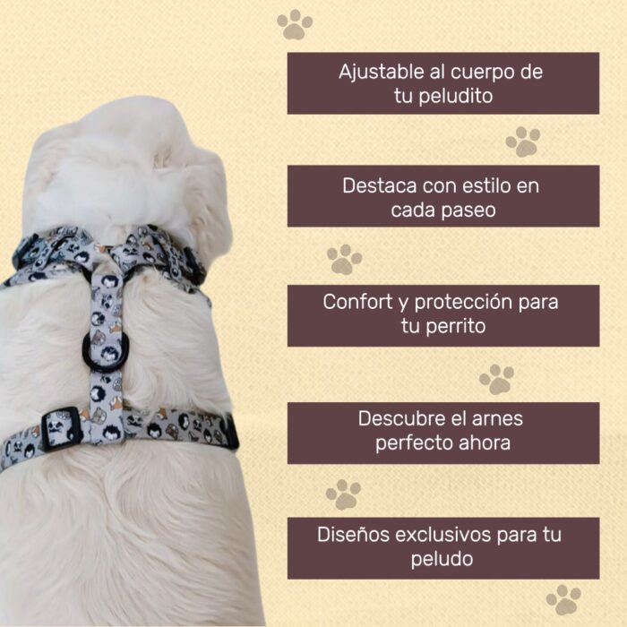 Arnés Para Perro Estampado