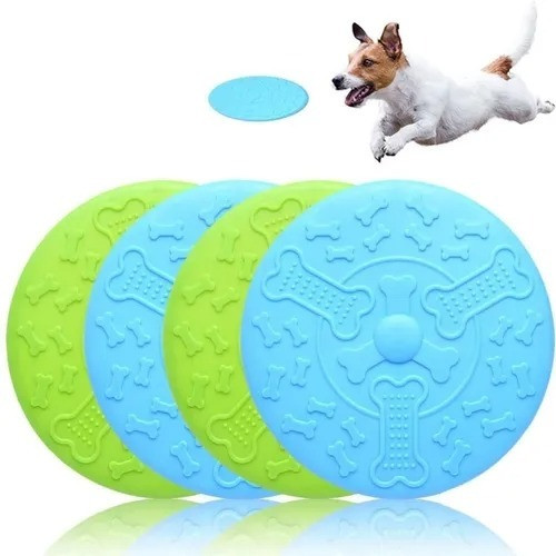 Frisbee Juguete Perro Goma Flexible Y Re