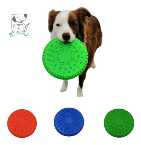 Frisbee Juguete Perro Goma Flexible Y Re