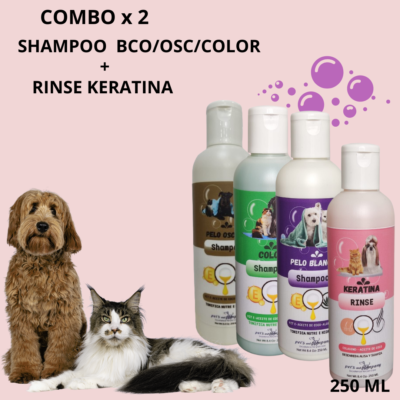 SHAMPOO BCO/COLOR/OSC+RINSE KERATINA 250