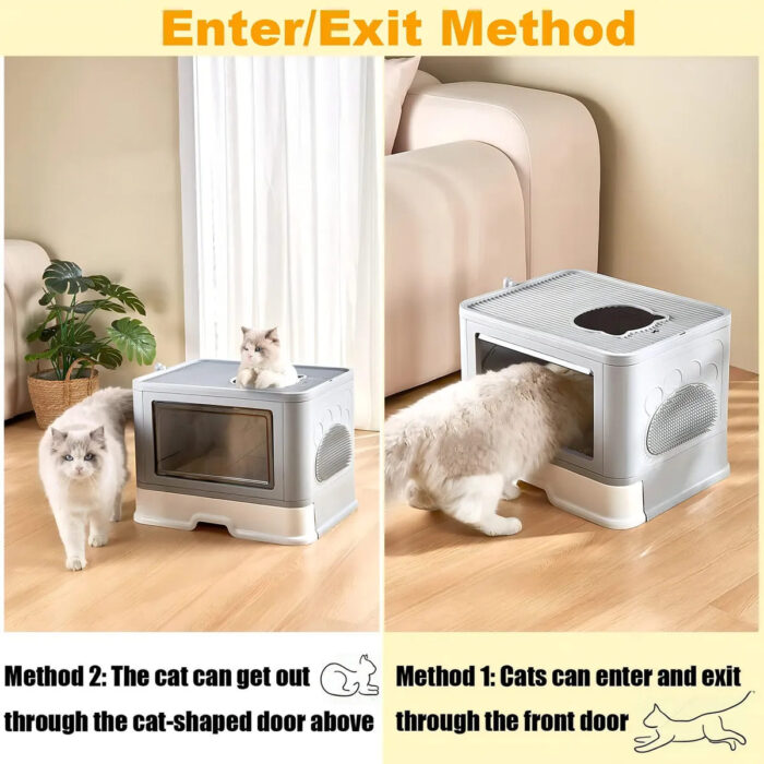 ARENERO GRANDE PARA GATOS CON RECOGEDOR