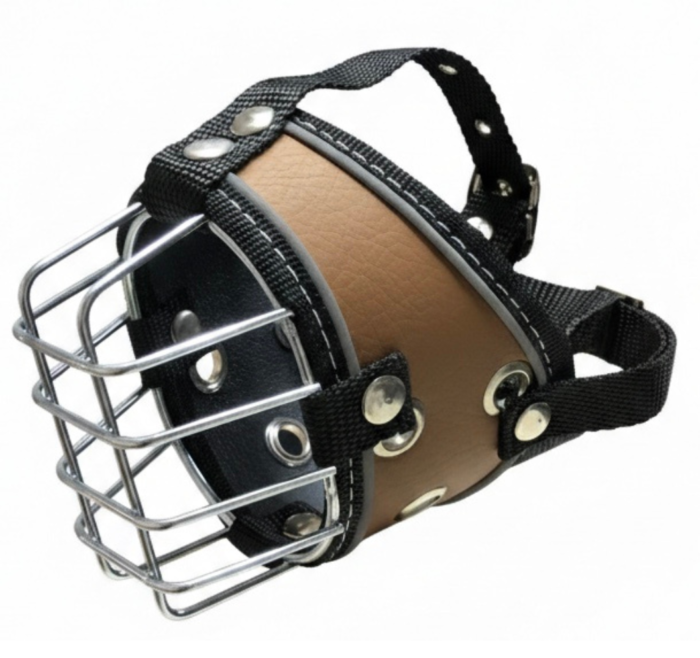 BOZAL PARA PERRO CON CANASTILLA METALICA