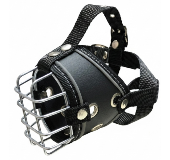 BOZAL PARA PERRO CON CANASTILLA METALICA