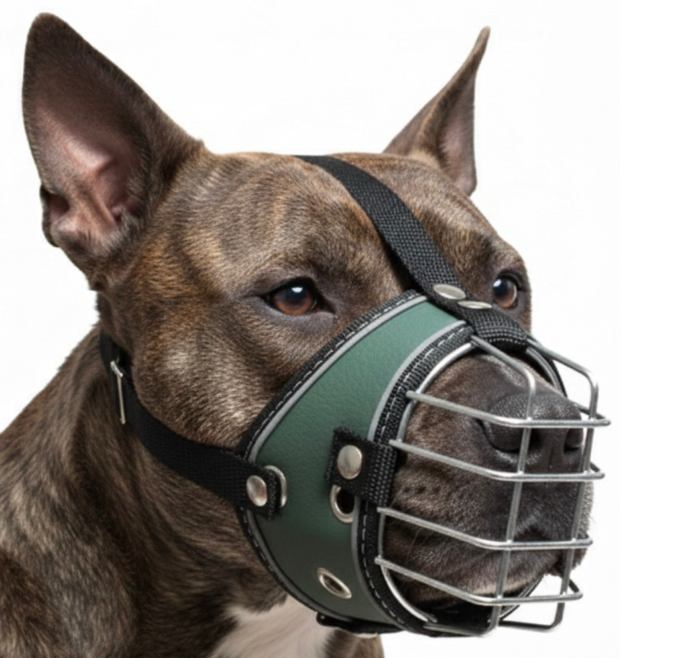 BOZAL PARA PERRO CON CANASTILLA METALICA