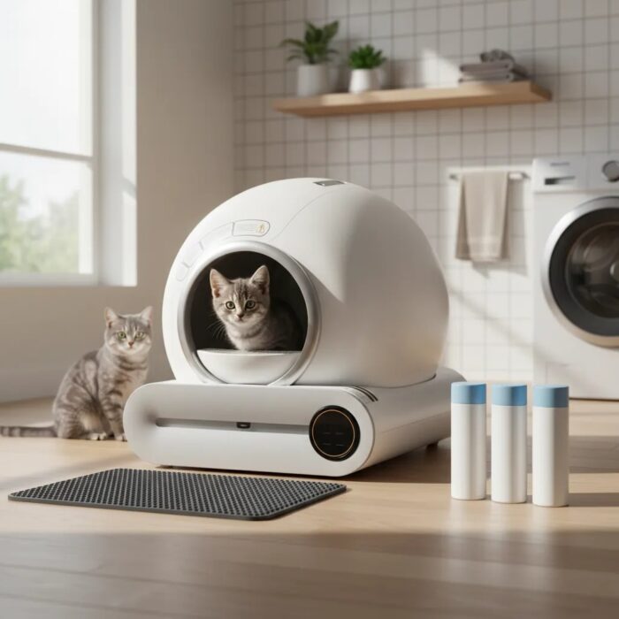 Arenero Automático para Gatos Inteligente